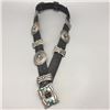 Image 3 : Vintage Sterling Silver and Turquoise Concho Belt