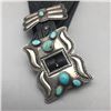 Image 5 : Vintage Sterling Silver and Turquoise Concho Belt