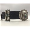 Image 7 : Vintage Sterling Silver and Turquoise Concho Belt