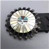 Image 2 : Vintage Zuni Sunface Concho Belt