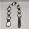 Image 3 : Vintage Zuni Sunface Concho Belt