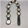 Image 4 : Vintage Zuni Sunface Concho Belt