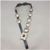 Image 2 : Exquisite Coral Inlay and Sterling Silver Concho Belt by Roger Skeets Jr.