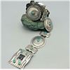 Image 1 : Gorgeous Vintage Concho Belt with Blue Gem Turquoise