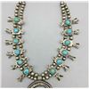 Image 2 : A 1940s Smaller Size Box Bow Squash Blossom Necklace