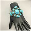 Image 1 : A GREAT Older Turquoise Cluster Bracelet With SUPER Turquoise!