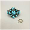 Image 2 : A GREAT Older Turquoise Cluster Bracelet With SUPER Turquoise!