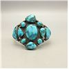 Image 3 : A GREAT Older Turquoise Cluster Bracelet With SUPER Turquoise!