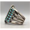 Image 3 : An Awesome Vintage Cluster Bracelet with Lone Mountain Turquoise