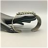 Image 8 : Elegant Vintage Zuni Inlay Knifewing Bracelet - Circa 1940s