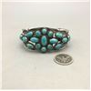 Image 2 : Beautiful! A Vintage, Handmade, Turquoise Cluster Style Bracelet