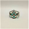 Image 2 : Vintage Zuni Inlay Knifewing Bracelet