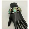Image 1 : A Vintage Five Stone Handmade Turquoise Bracelet With Great Turquoise