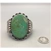 Image 2 : 1940s Twisted Wire Turquoise and Sterling Silver Bracelet
