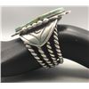 Image 8 : 1940s Twisted Wire Turquoise and Sterling Silver Bracelet