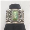 Image 8 : Gorgeous 1930 Cerillos Turquoise Cuff Bracelet