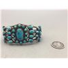 Image 2 : Beautiful 1930s Era Turquoise Cluster Bracelet