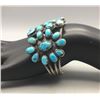 Image 8 : Beautiful 1930s Era Turquoise Cluster Bracelet