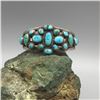 Image 8 : A Sturdy Feeling 1920s Era Handmade Cluster Style Turquoise Cuff Bracelet
