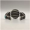 Image 3 : A Super Old 1920s Era Handmade Turquoise Cuff Bracelet