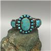 Image 9 : A Super Old 1920s Era Handmade Turquoise Cuff Bracelet