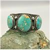 Image 2 : GORGEOUS Old School 1940s Turquoise Bracelet