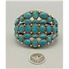 Image 2 : Stunning! Blue Gem Turquoise Cluster Style Bracelet