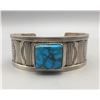 Image 2 : Gibson Nez Turquoise and Sterling Silver Bracelet