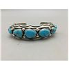 Image 1 : A Highly Collectible, Heavy Duty, Handmade Turquoise Bracelet by Fred Thompson