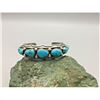 Image 2 : A Highly Collectible, Heavy Duty, Handmade Turquoise Bracelet by Fred Thompson