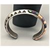 Image 8 : Multi-Stone & Sterling Silver Inlay Bracelet *Signed, by Ben Nighthorse*