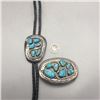 Image 2 : A Handmade - Effie Calavaza - Zuni Bolo Tie and Belt Buckle Set