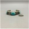 Image 2 : LOOK! An Ike Wilson Wilson Bracelet! Handmade with Turquoise and Sterling Silver