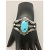 Image 1 : MORRIS ROBINSON! Vintage Hopi Turquoise & Sterling Silver Cuff Bracelet Signed