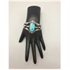 Image 7 : MORRIS ROBINSON! Vintage Hopi Turquoise & Sterling Silver Cuff Bracelet Signed