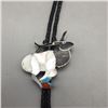Image 2 : Vintage Zuni Inlay Bolo Tie Attributed to Joe Zunie