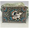 Image 1 : Vibrant Vintage Zuni Inlay Belt Buckle