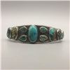 Image 1 : 1930s Handmade Ingot Turquoise Bracelet