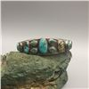 Image 8 : 1930s Handmade Ingot Turquoise Bracelet