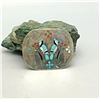 Image 2 : A Vintage Zuni Inlay Belt Buckle with Blue Jays