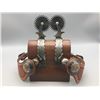 Image 3 : Double Mounted Hand Engraved L & M Spurs