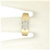 Image 5 : 14k Two Tone Gold 0.30 ctw Illusion Set Solitaire Diamond Engagement Ring