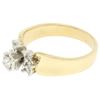 Image 6 : 14k Two Tone Gold 0.30 ctw Illusion Set Solitaire Diamond Engagement Ring