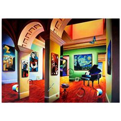 Ferjo, "Studios Masters" Original Painting on Canvas, Hand Signed with Letter of