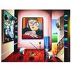 Image 1 : Ferjo, "Master Picasso" Original Painting on Canvas, Hand Signed with Letter of