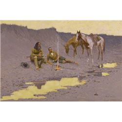 Frederic Sackrider Remington  - A New Year on the Cimarron