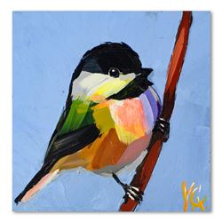 Yasna Godovanic, Original Acrylic Painting on Board, Hand Signed with Letter of