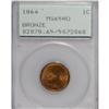 Image 1 : 1864 1C Bronze No L MS65 Red PCGS. Rich orange-red lus