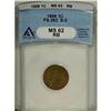 Image 1 : 1888 1C MS62 Red and Brown ANACS. FS-302, Snow-2. The