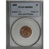 Image 1 : 1898 1C MS65 Red PCGS. An apricot-gold piece with mark